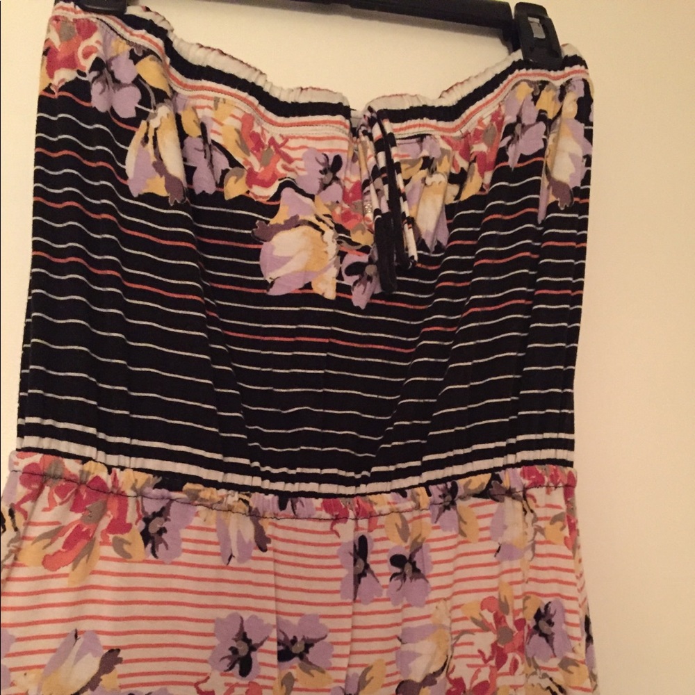 Strapless maxi dress